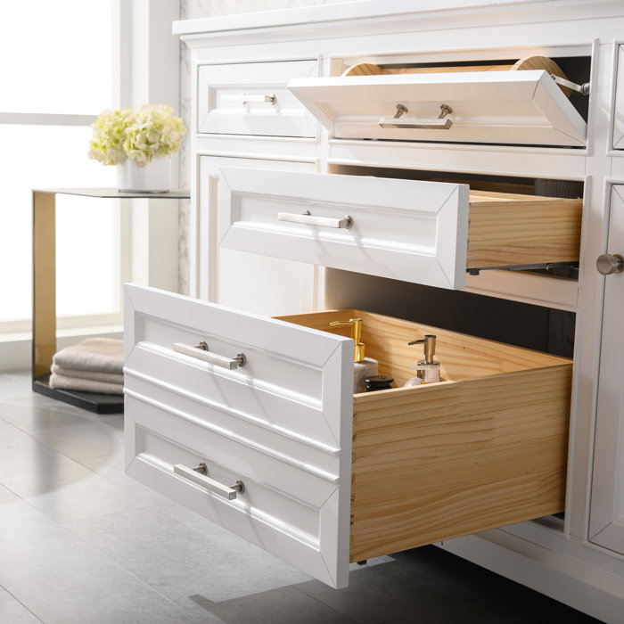 Three Posts™ Currahee 60'' Freestanding Double Bathroom Vanity with